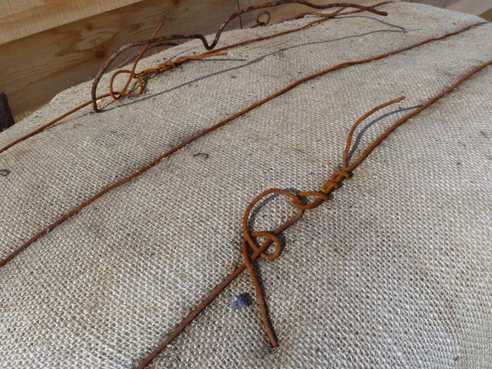 2010-11 Corroded wire on fodder bales, Cape Evans