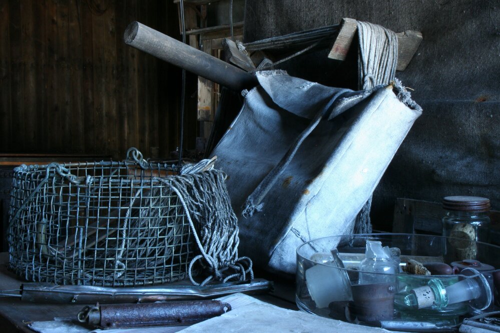 2010-11 Artefacts inside Scott's 'Terra Nova' hut, Cape Evans