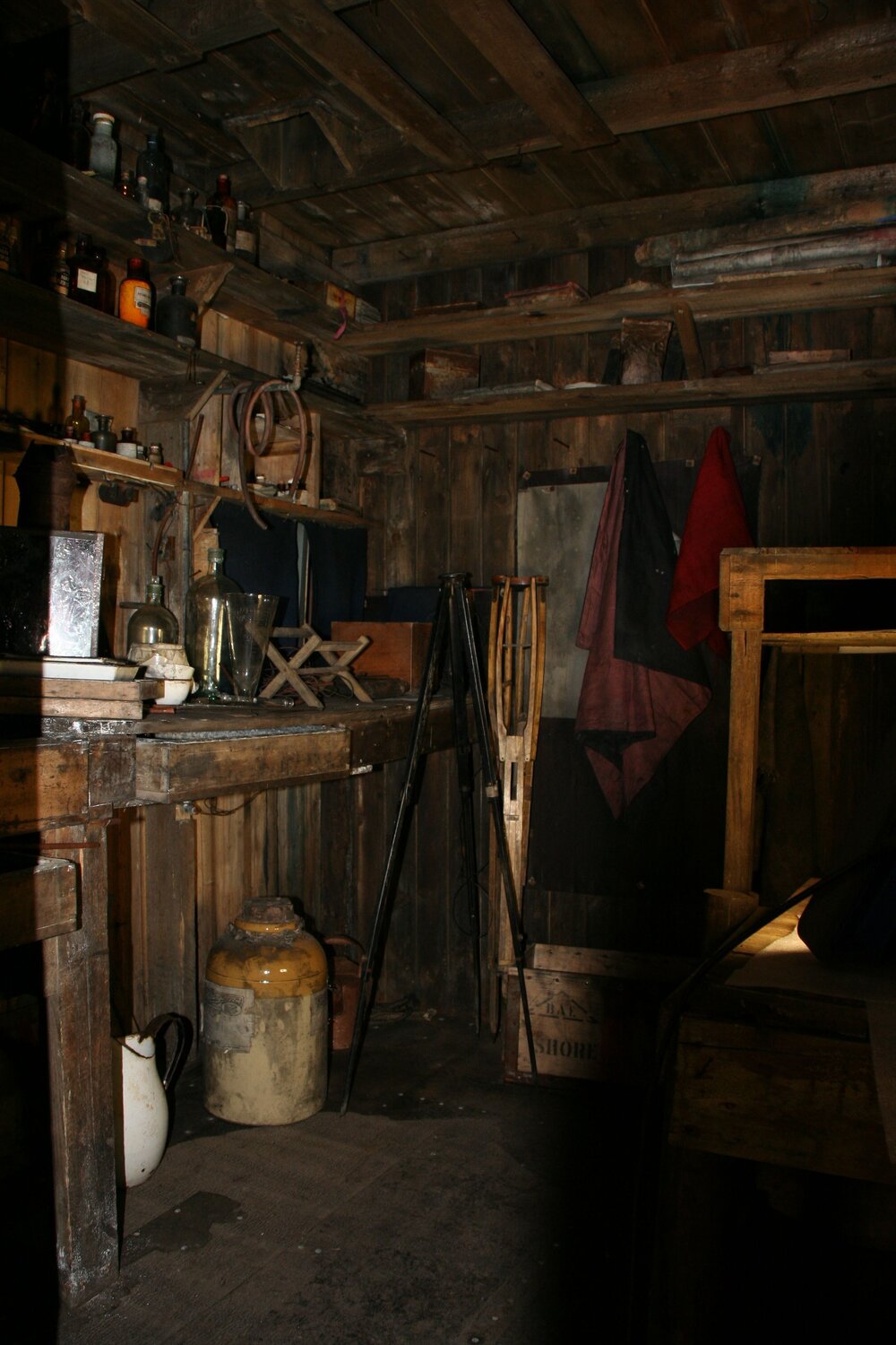 2010-11 Darkroom inside Scott's 'Terra Nova' hut, Cape Evans