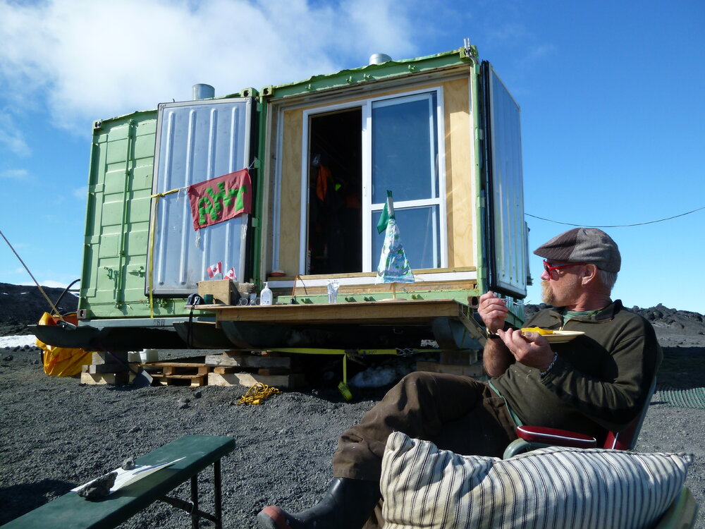 2010-11 Al Fastier at the Cape Evans field camp