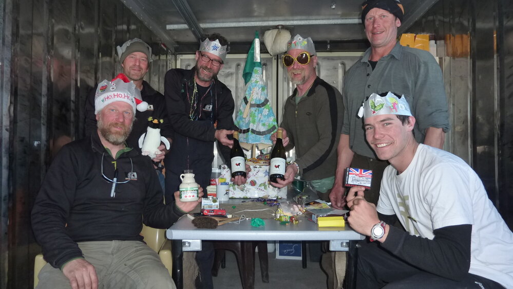 2010-11 Christmas morning at the Cape Evans field camp