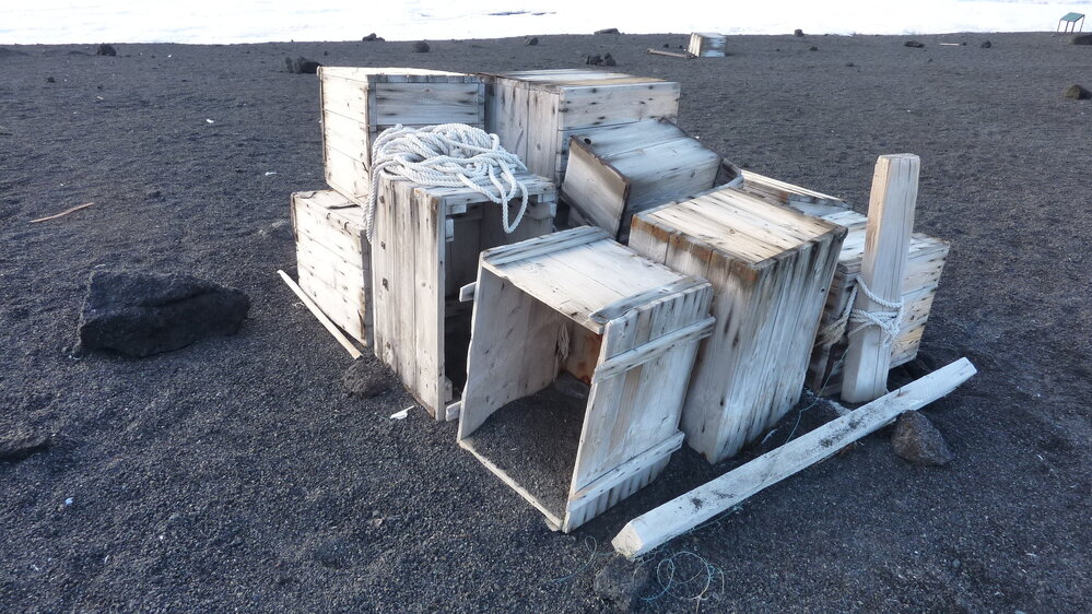 2010-11 Timber boxes at Cape Evans