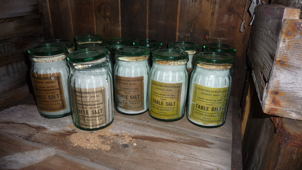 2010-11 Jars of table salt inside Scott's 'Terra Nova' hut