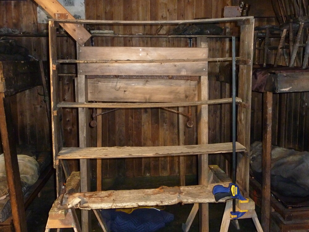 2010-11 Galley shelf during repairs, Cape Evans (001)