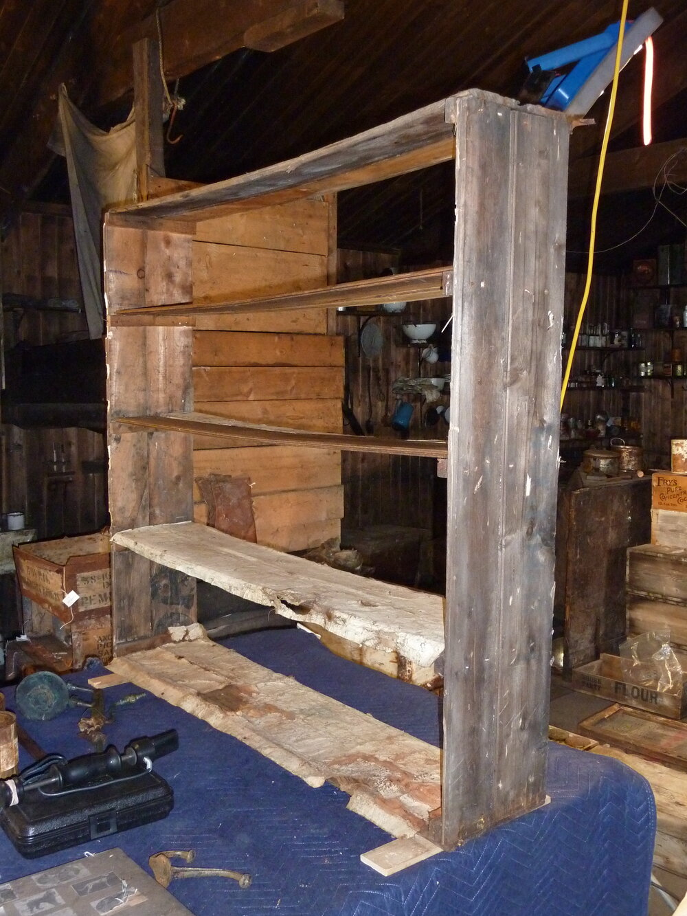 2010-11 Galley shelf after repairs, Cape Evans (001)