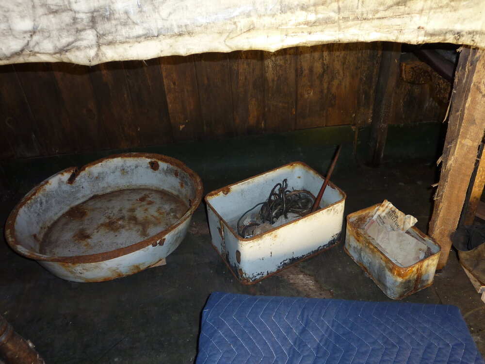 2010-11 Enamel artefacts inside Scott's 'Terra Nova' hut, Cape Evans