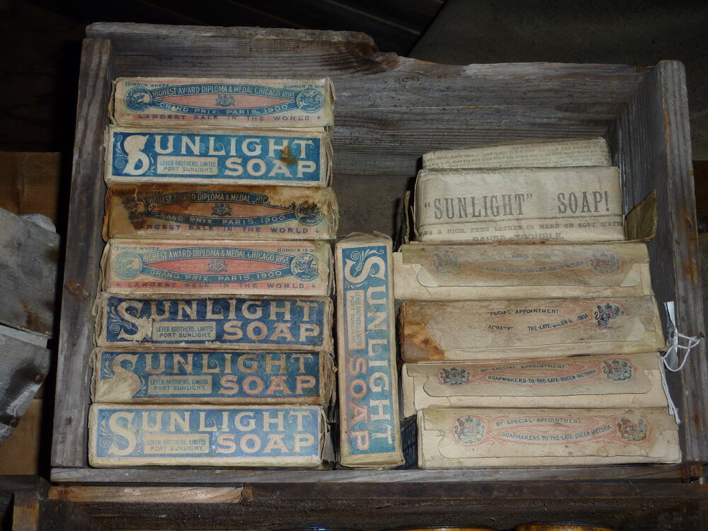 2010-11 Sunlight soap stacked, Cape Evans