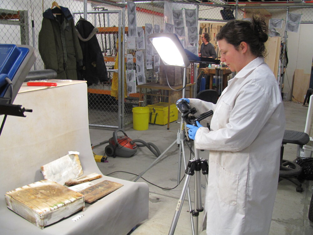 AHT Conservator Jane Hamill in the photo lab (003)