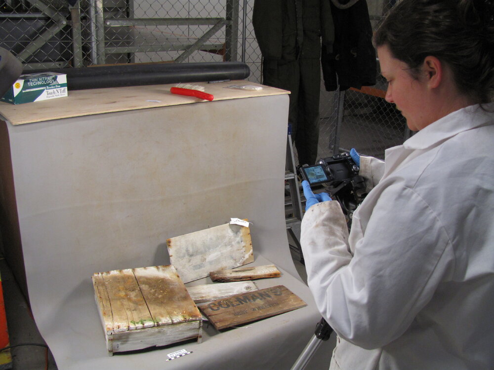AHT Conservator Jane Hamill in the photo lab (005)