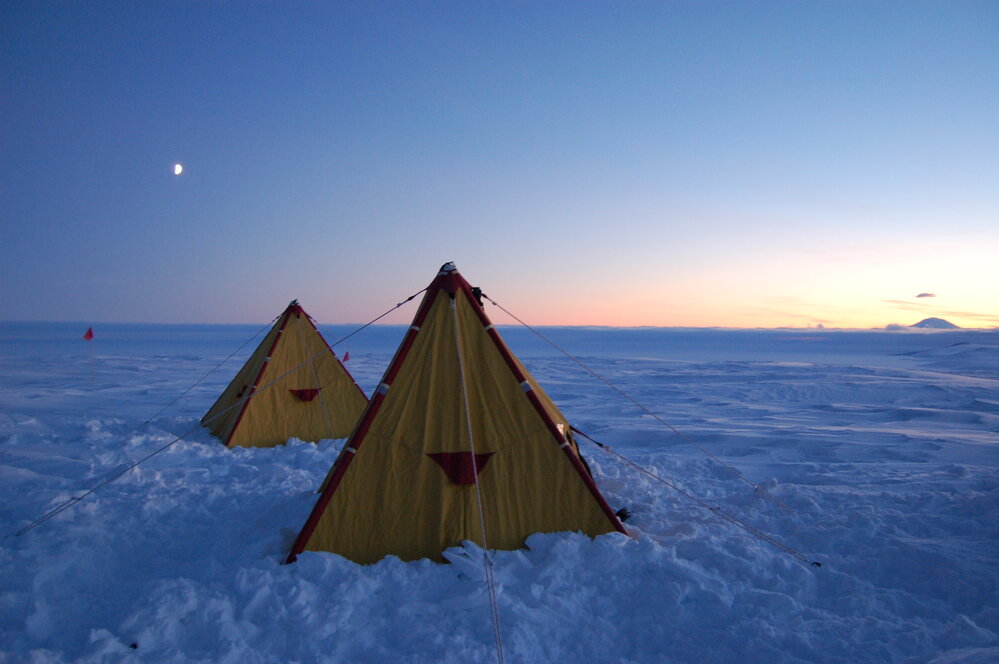 Camping during Antarctic Field Training Kitchen