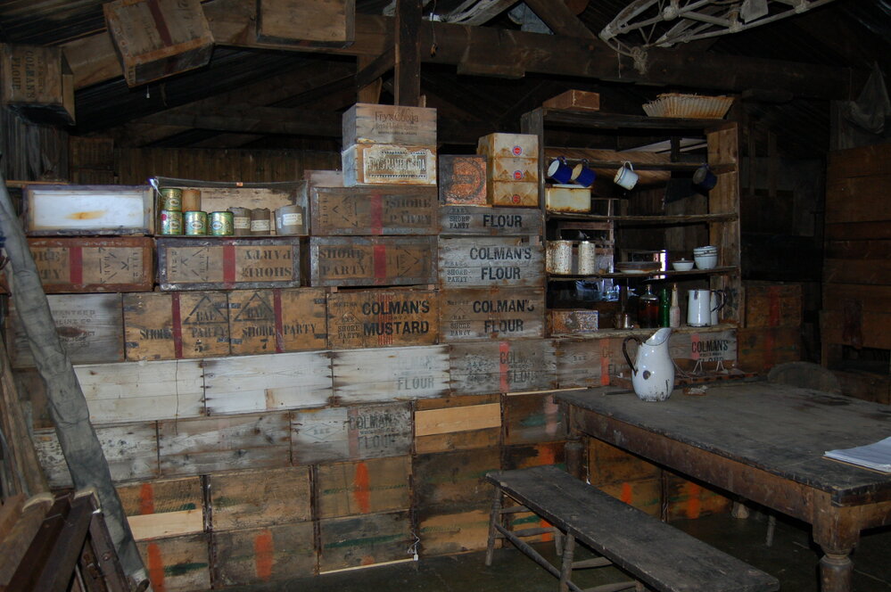 Bulkhead in Wardroom, Scott's 'Terra Nova' hut