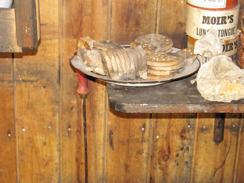 2010-11 Biscuits in the Galley inside Scott's 'Terra Nova' hut