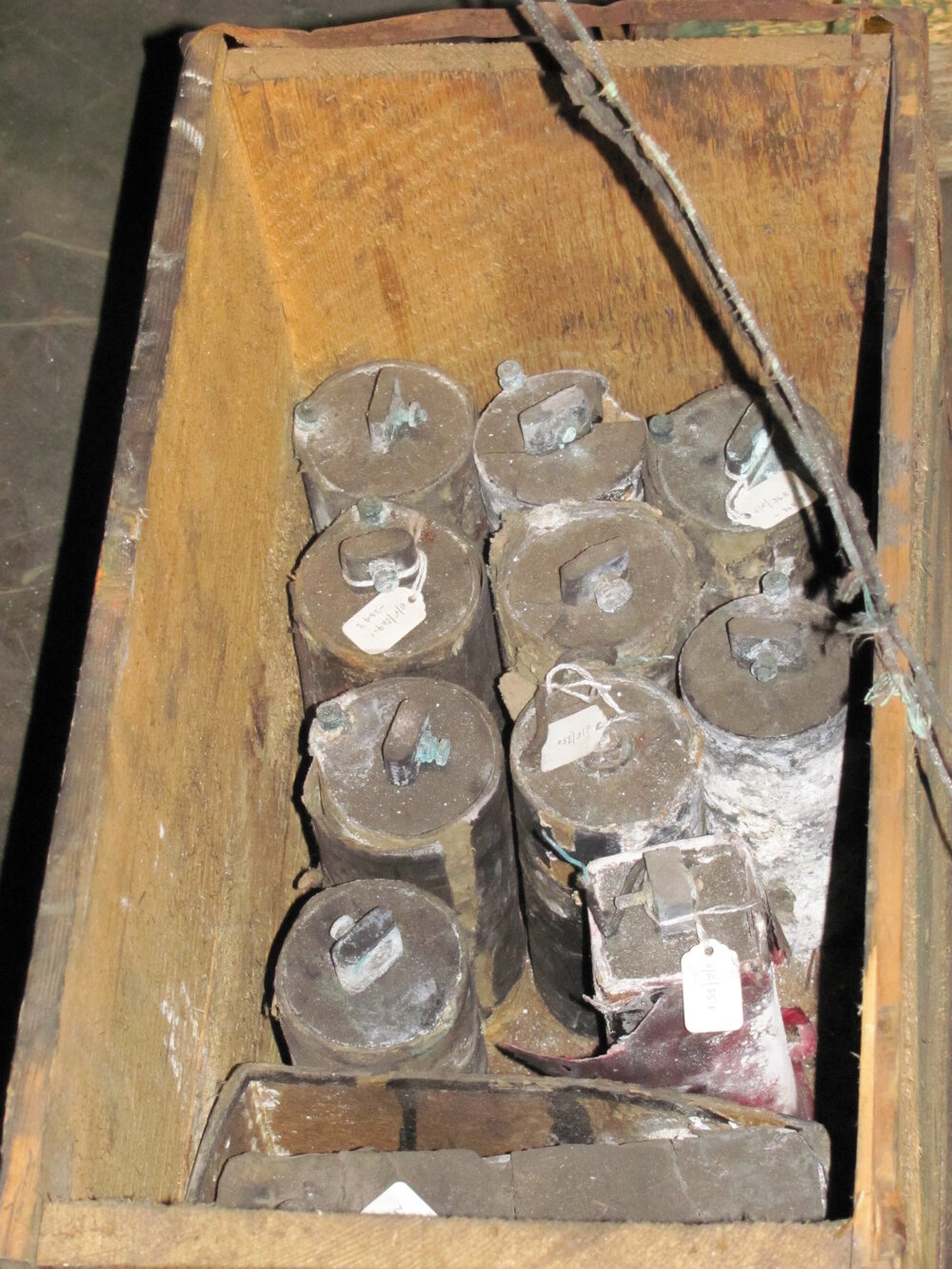2010-11 Metal survey artefact image in the Physical Laboratory, Cape Evans (021)