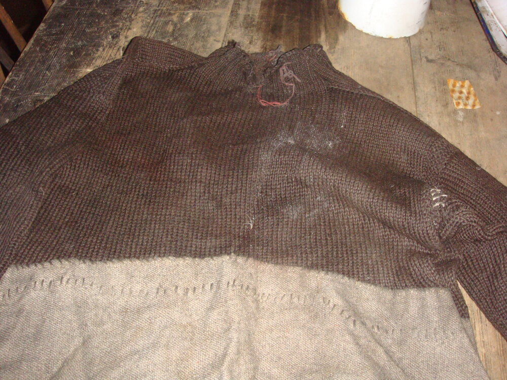 2010-11 Repaired knitwear inside Scott's 'Terra Nova' hut (002)