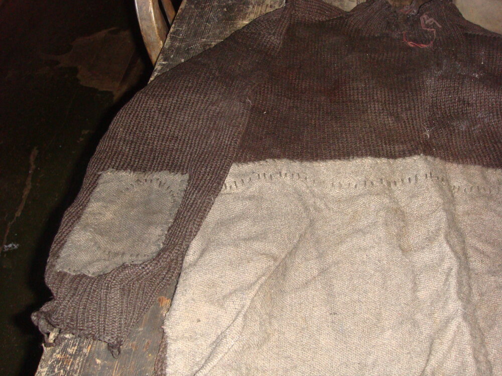 2010-11 Repaired knitwear inside Scott's 'Terra Nova' hut (003)