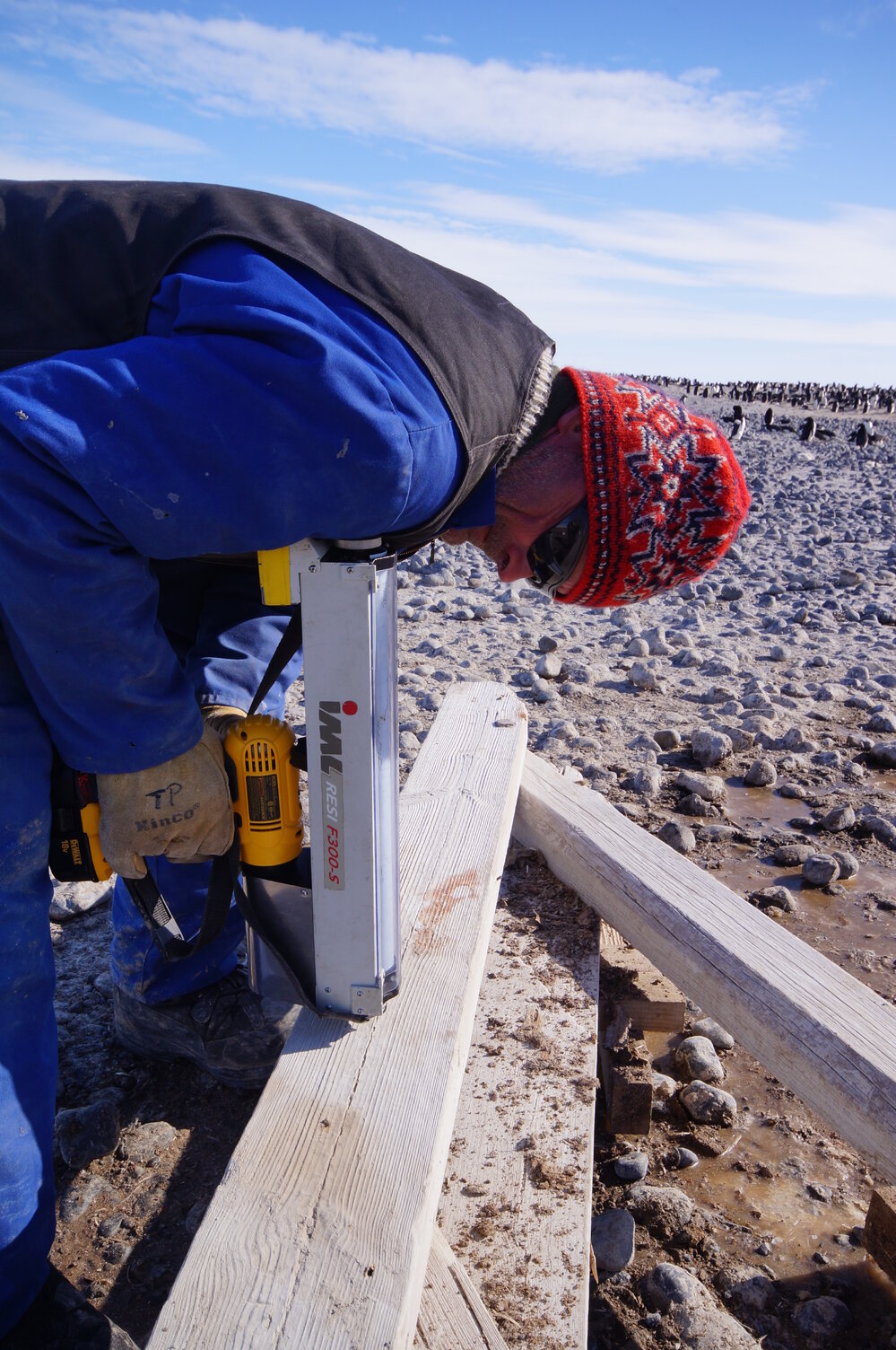 2015-16 Micro boring test, truss from Stores hut