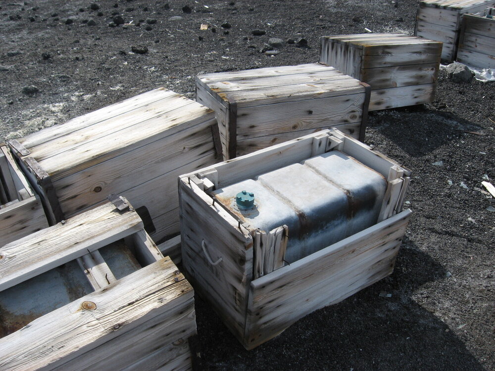 2010-11 Shell fuel crates, Cape Evans