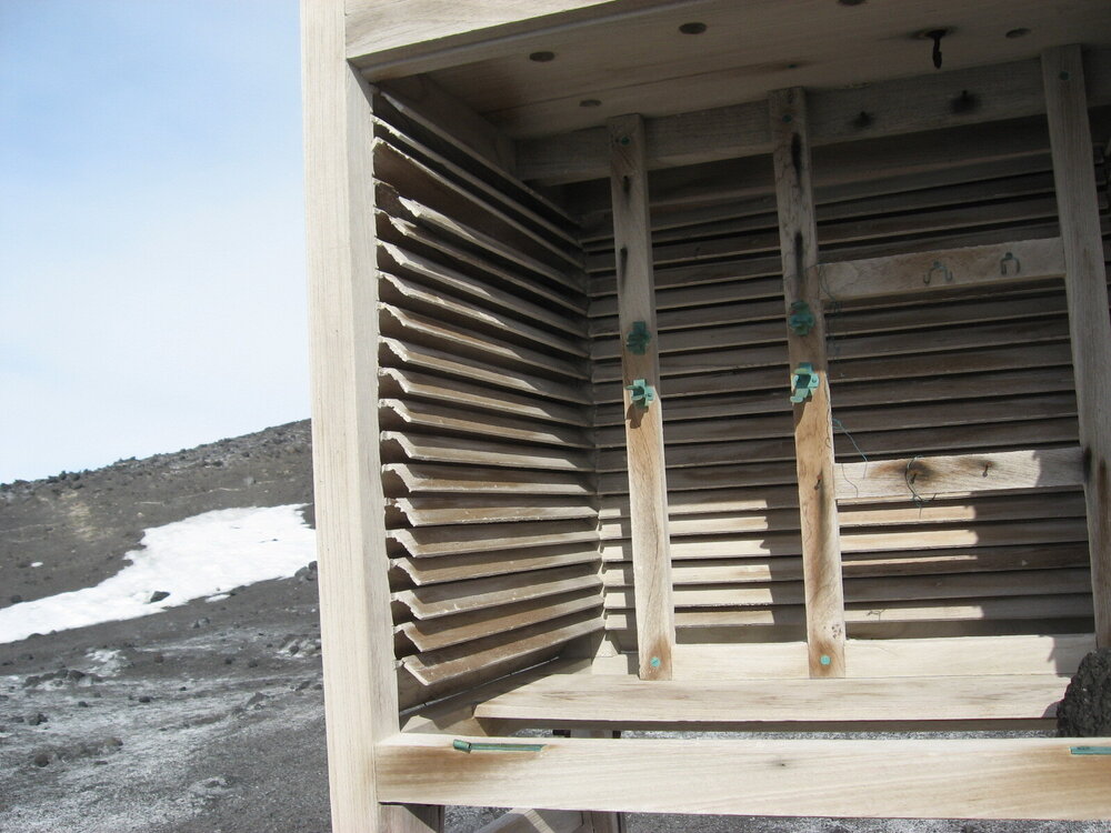 2010-11 Meteorological screen interior, Cape Evans