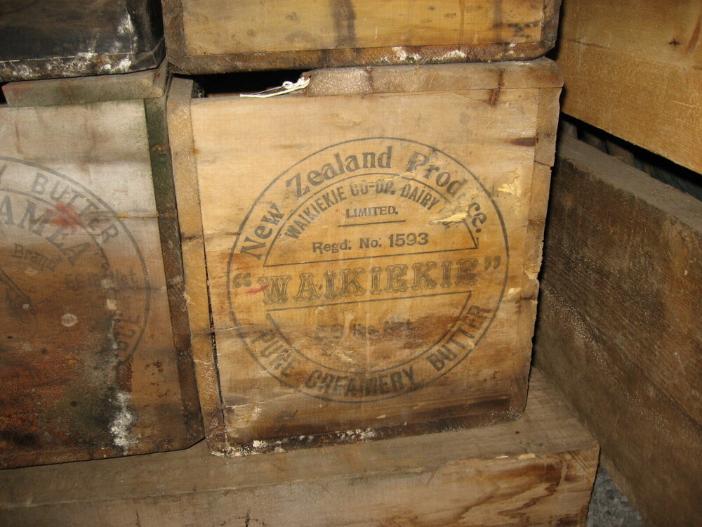 2010-11 Detail of butter box in the stables, Cape Evans (008)
