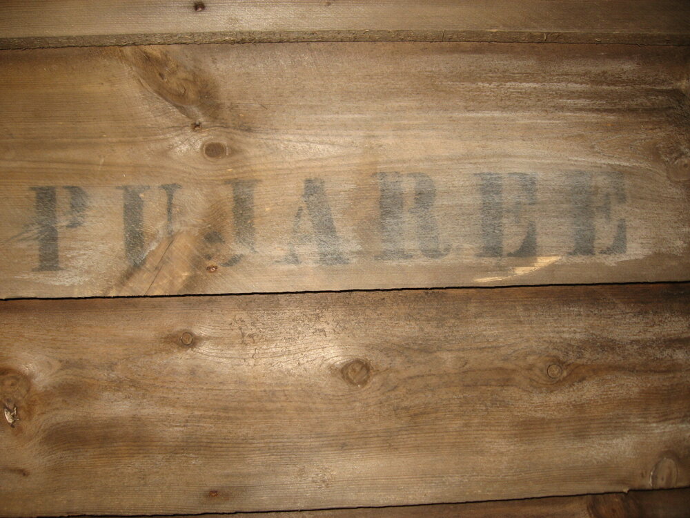 2010-11 Lettering on the stable wall "Pujaree", Cape Evans