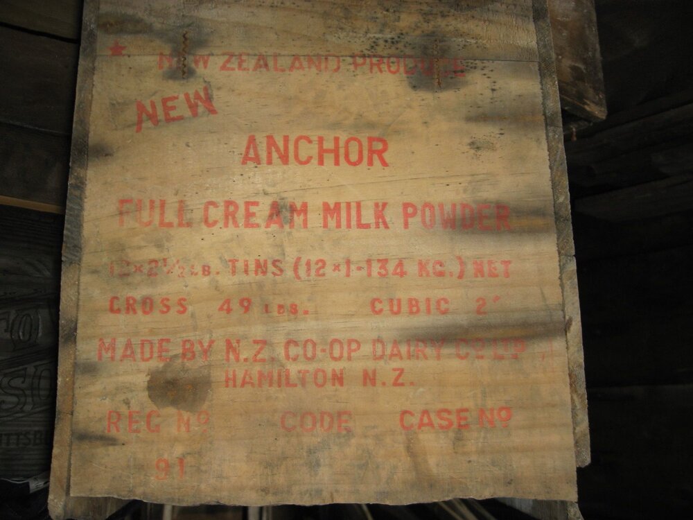 2010-11 Anchor milk powder box, Cape Evans