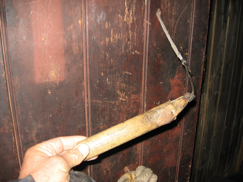 2010-11 Detail of cold porch door, Scott's 'Terra Nova' hut, Cape Evans (004)