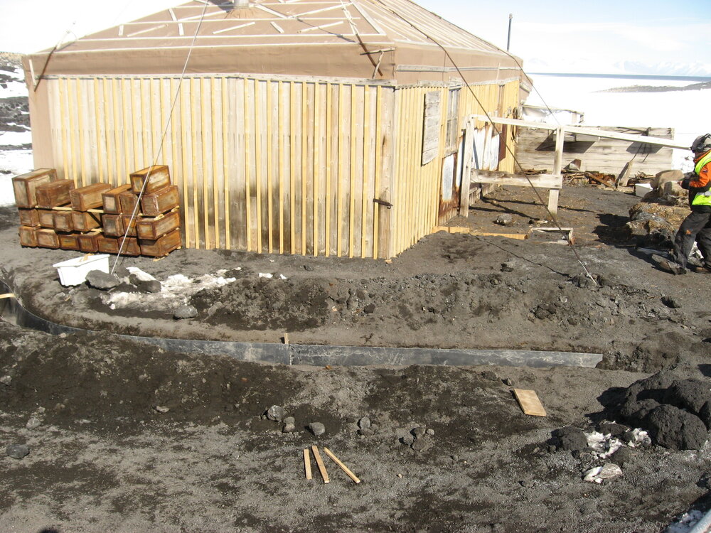 2010-11 Trench dug for the deflection dam, Cape Royds (001)