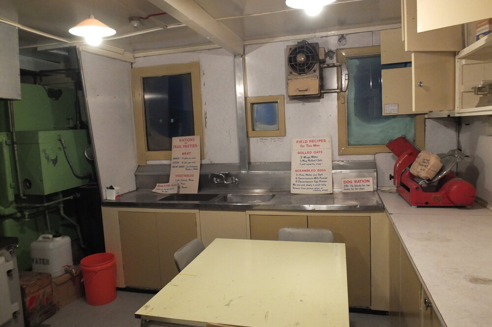 2014 Benches and tables in Kitchen, Hillary's TAE/IGY hut, Scott Base