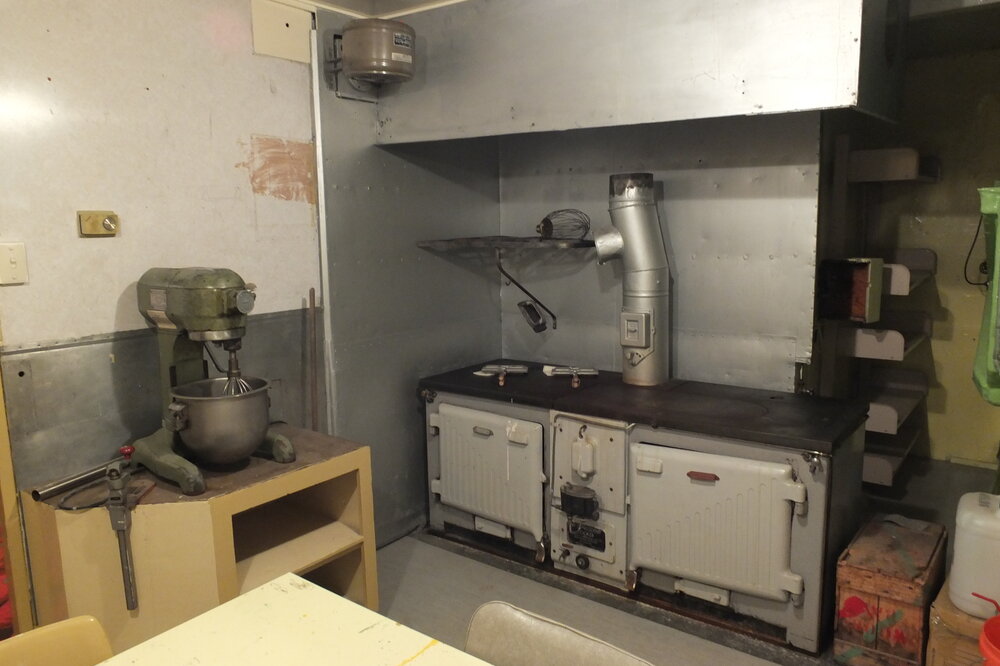 2014 No.2 President cooker and stand mixer in Kitchen, Hillary's TAE/IGY hut, Scott Base