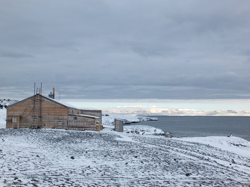 2014 East elevation, Scott's 'Terra Nova' hut, Cape Evans