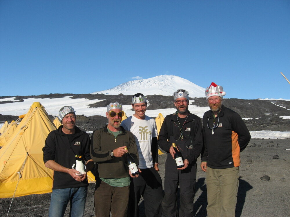 2010-11 Antarctic Heritage Trust team on Christmas Day