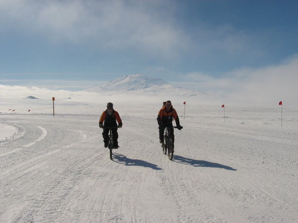 2010-11 Al Fastier and John Taylor on a bike ride