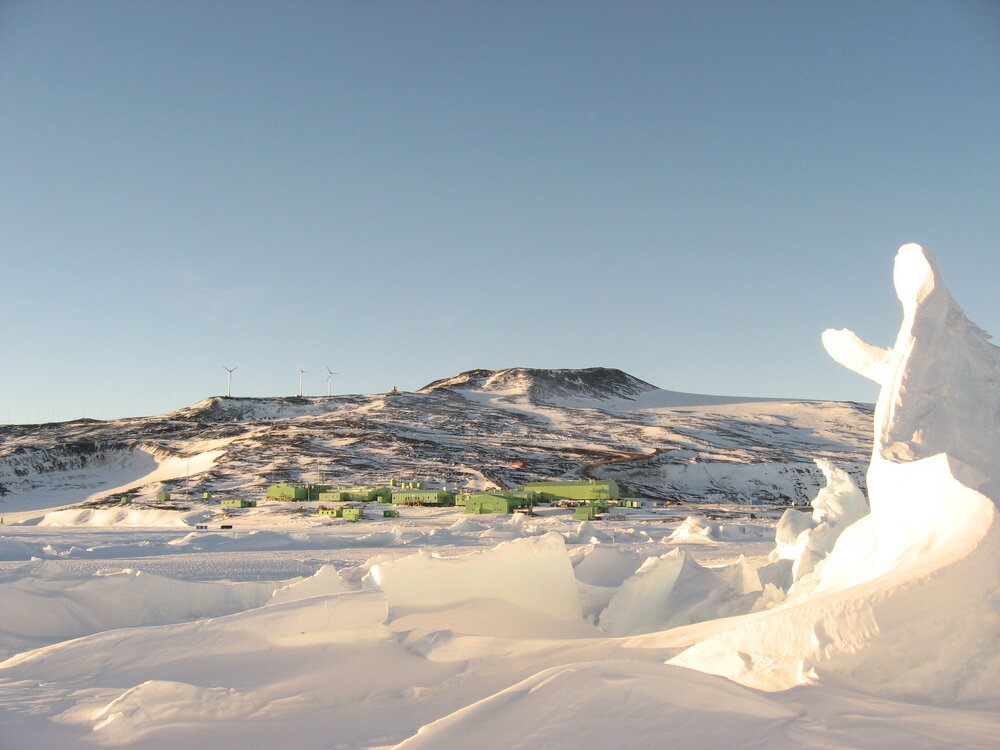 2010-11 Scott Base from the pressure ridges