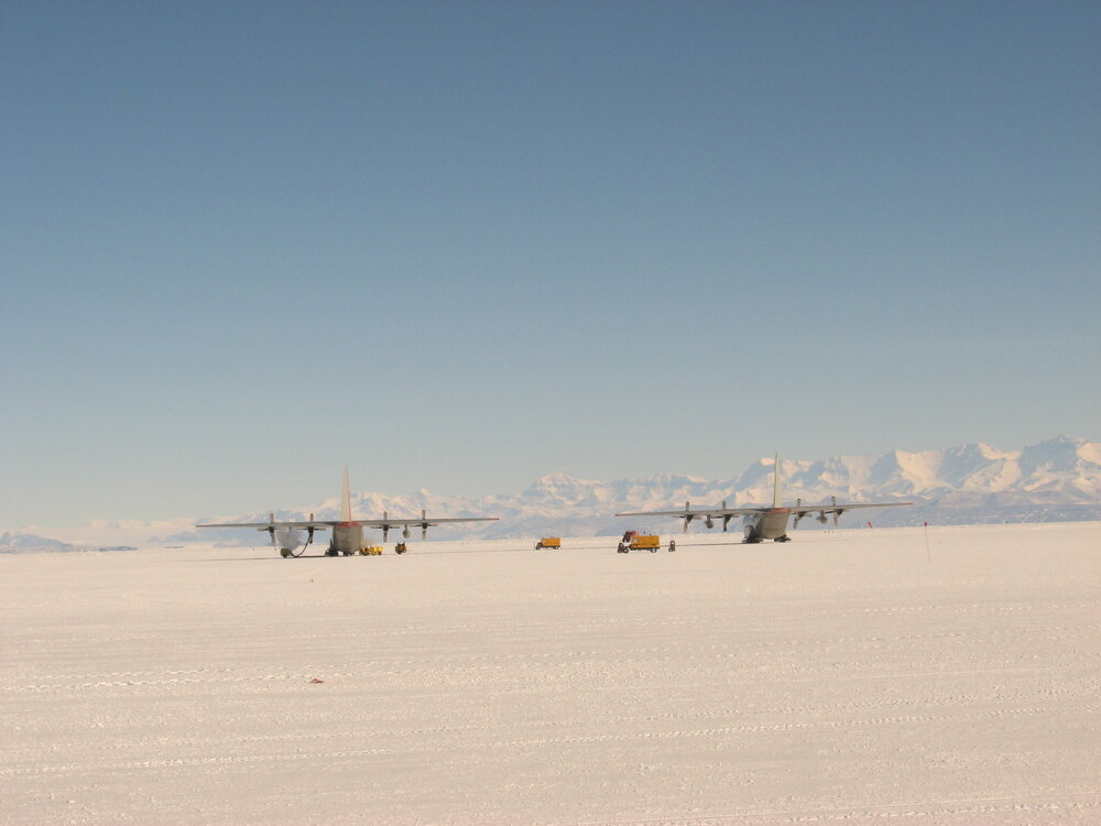2010-11 Two planes on a United States Antarctic Program airfield