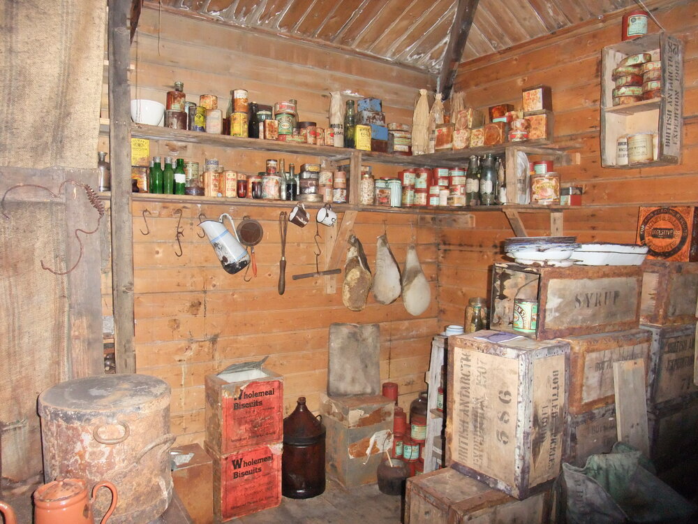 Galley in Shackleton's 'Nimrod' hut