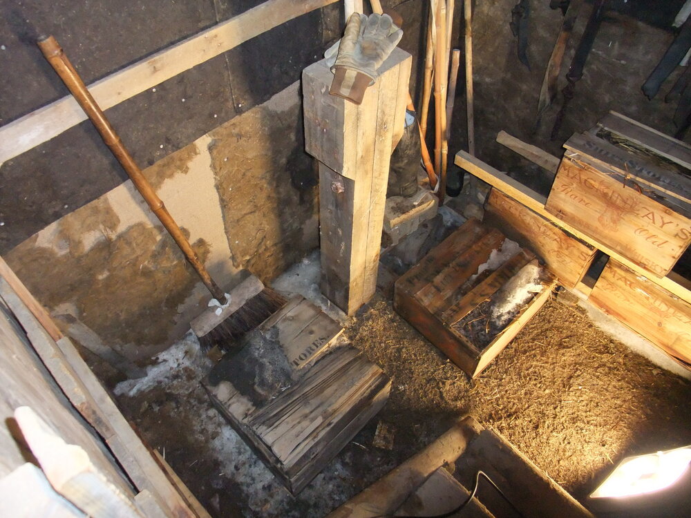 Mawson's laboratory in Shackleton's 'Nimrod' hut