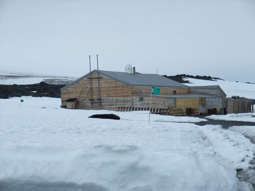 East and north elevation, Scott's 'Terra Nova' hut