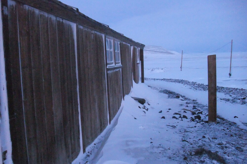 West wall, Scott's 'Discovery' hut