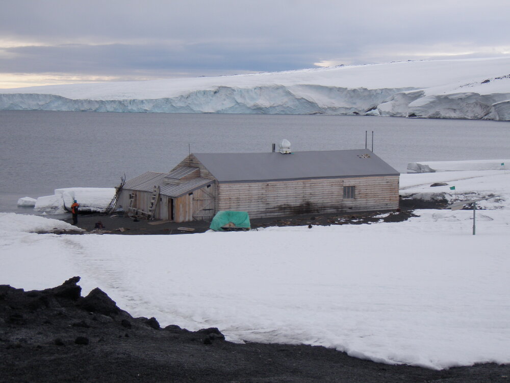 Scott's 'Terra Nova' hut as viewed from Wind Vane Hill