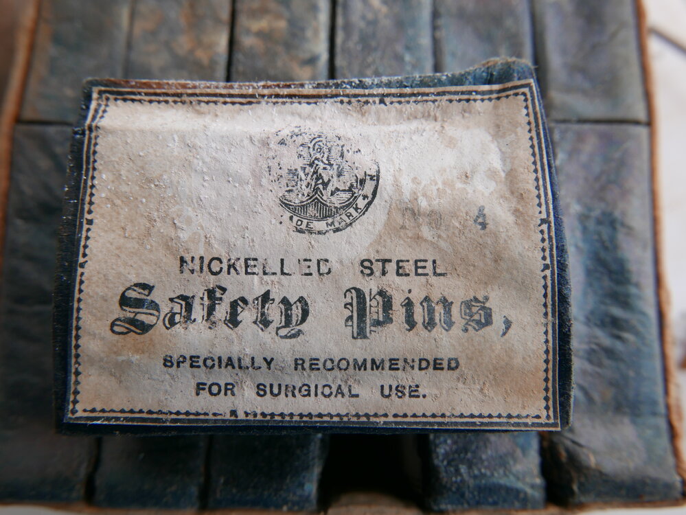 2018-19 Safety pins from a first aid kit, Cape Evans