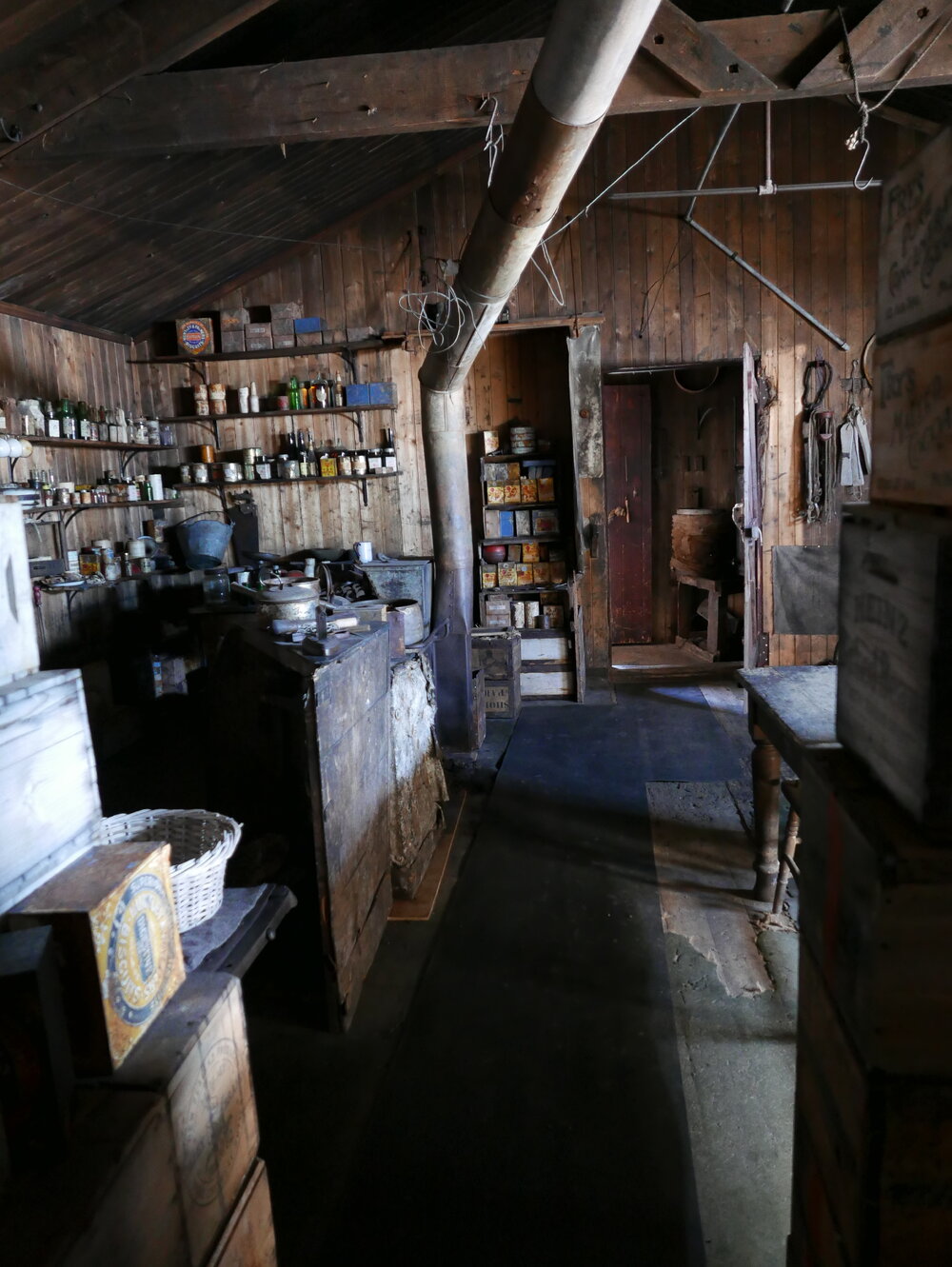 2018-19 Galley inside Scott's 'Terra Nova' hut, Cape Evans