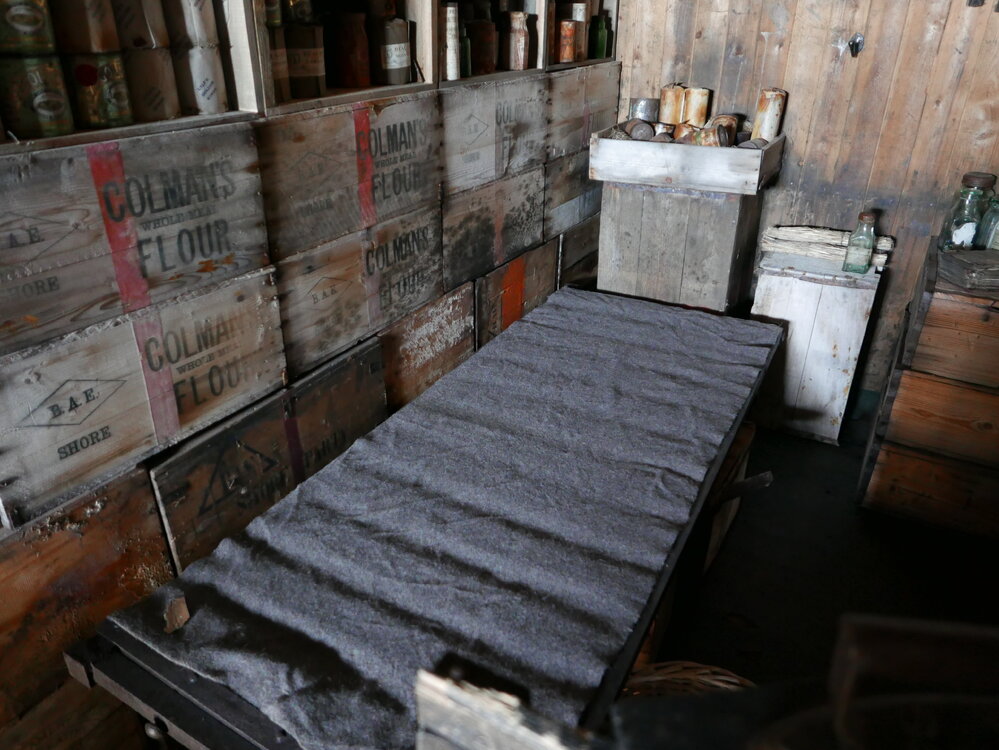 2018-19 Bunk in the Galley inside Scott's 'Terra Nova' hut, Cape Evans