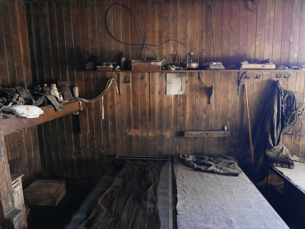 2018-19 Bunks in the Mess Deck inside Scott's 'Terra Nova' hut, Cape Evans