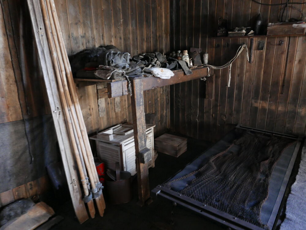 2018-19 Bunks in the Mess Deck inside Scott's 'Terra Nova' hut, Cape Evans