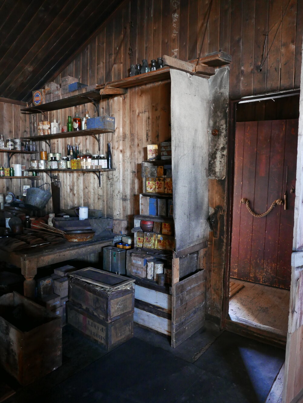 2018-19 Galley inside Scott's 'Terra Nova' hut, Cape Evans