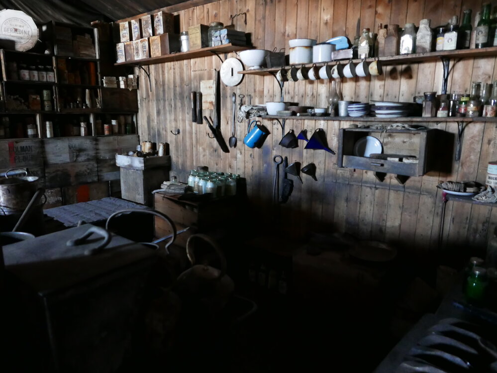 2018-19 Galley inside Scott's 'Terra Nova' hut, Cape Evans