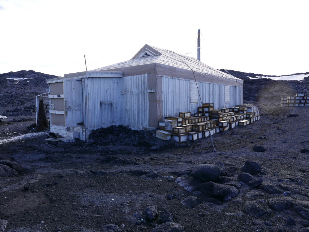 2018-19 South-West corner of Shackleton's 'Nimrod' hut, Cape Royds