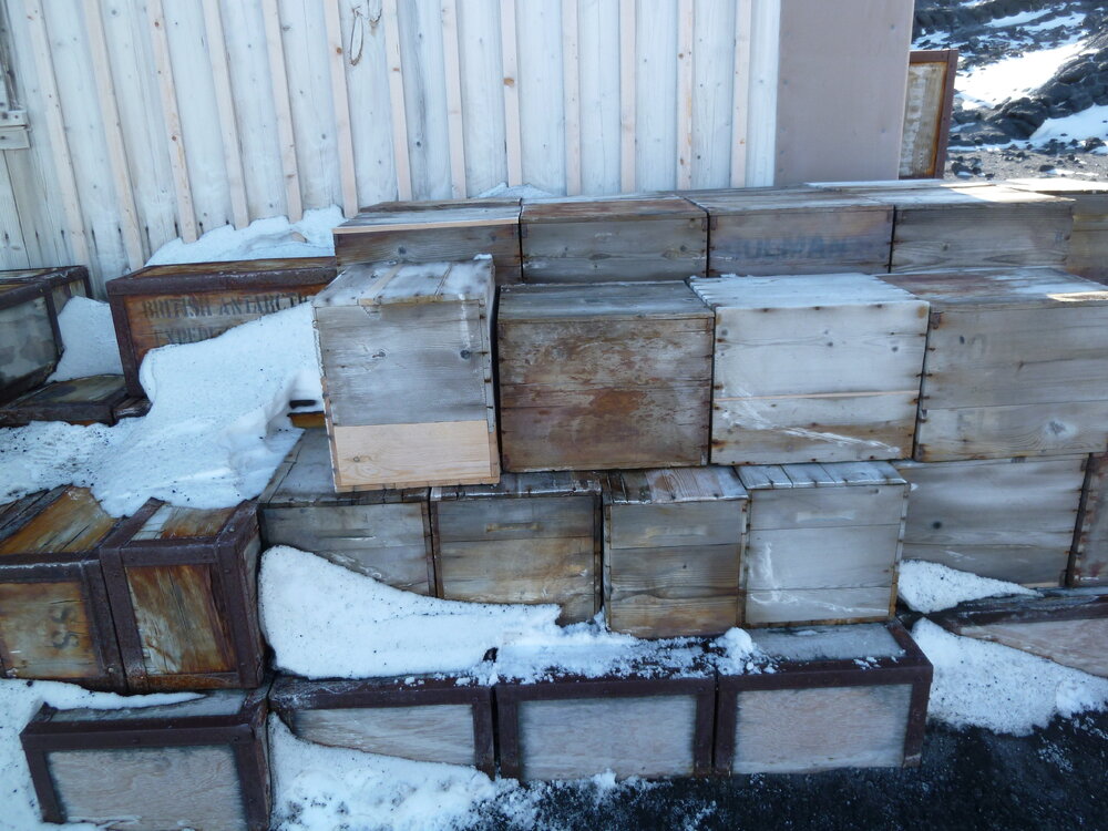 Flying box, Shackleton's 'Nimrod' hut 