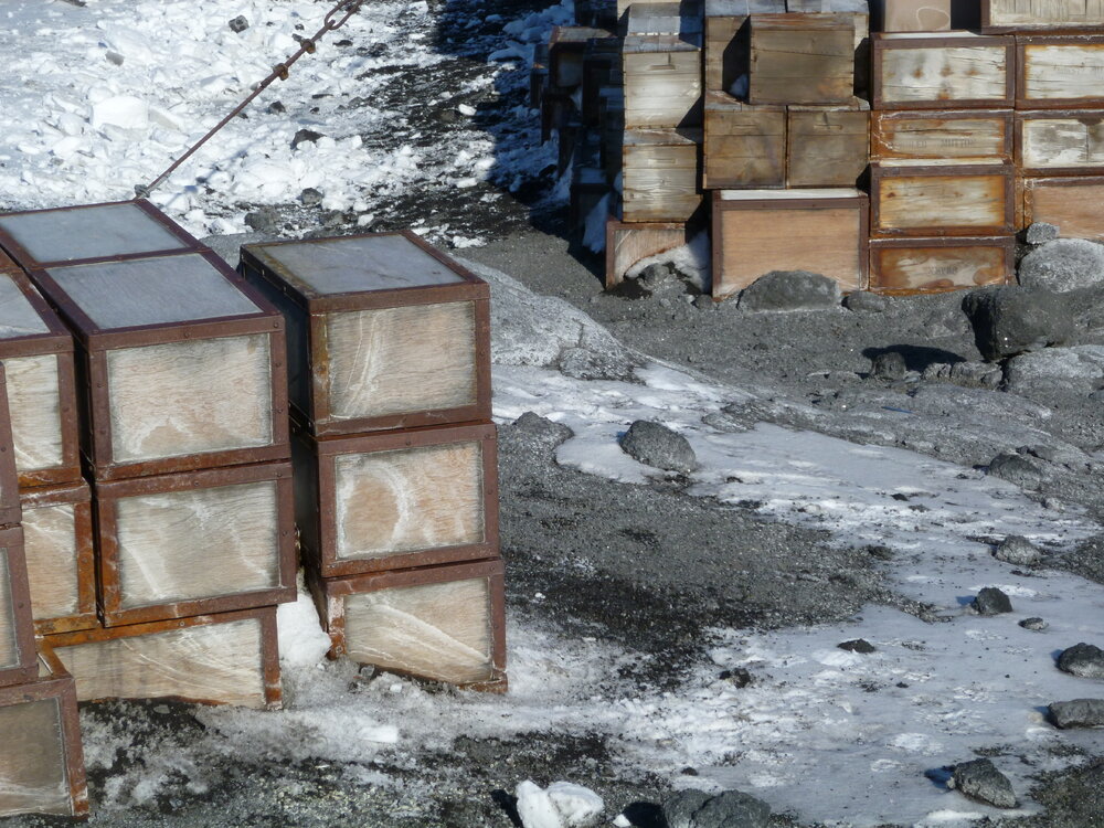 Modern Venesta box return, Cape Royds