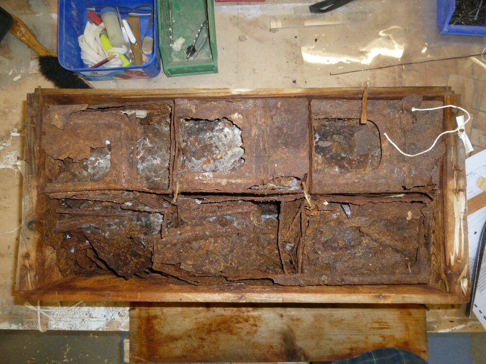 Tins stored in Provision box 
